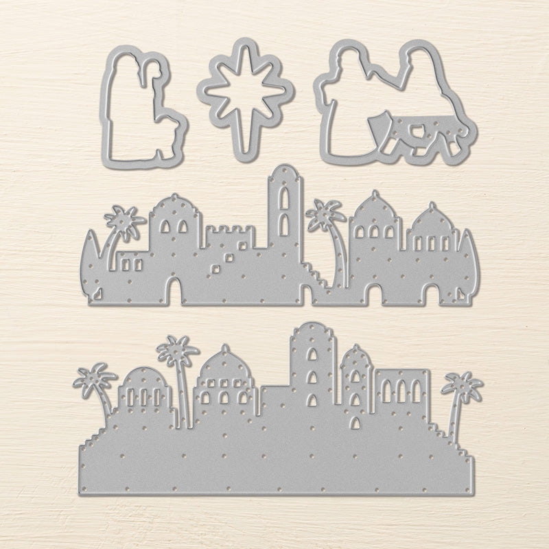 Desert Skyline Scrapbooking Cutting Die by Wizardi QJ101