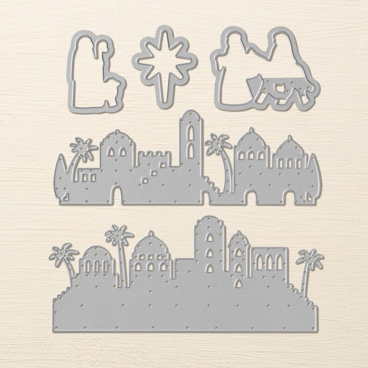 Desert Skyline Scrapbooking Cutting Die by Wizardi QJ101
