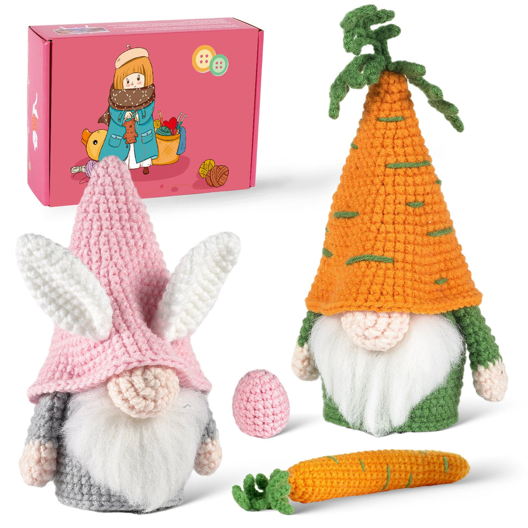 Gnomes Amigurumi DIY Crochet Kit Wizardi F07N8-M174