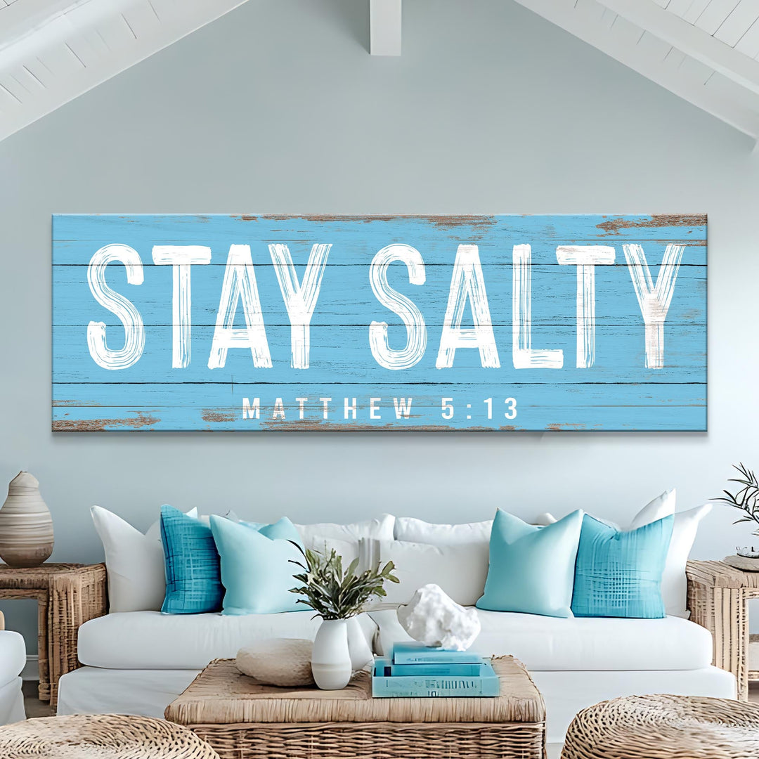 Stay Salty Coastal Sign IV