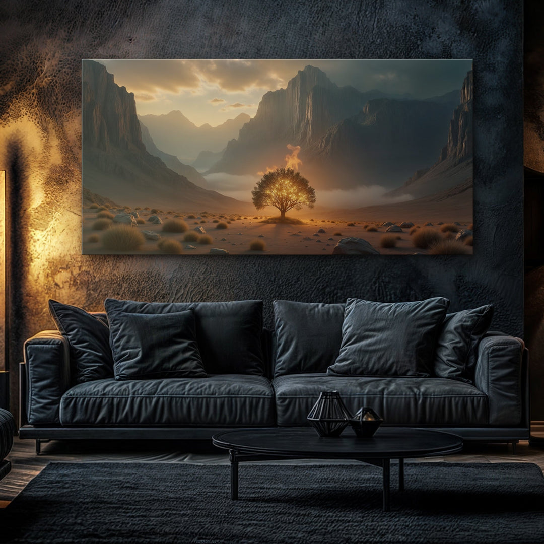Burning Bush - Faith Wall Art XII