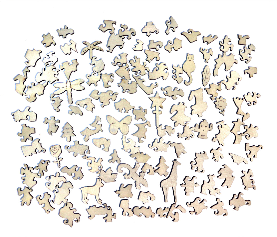 Majestic Dragon - Jigsaw Wooden Puzzle by Wizardi F07N9-19