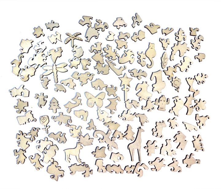 Bird in the Garden - Jigsaw Wooden Puzzle by Wizardi F07N9-11