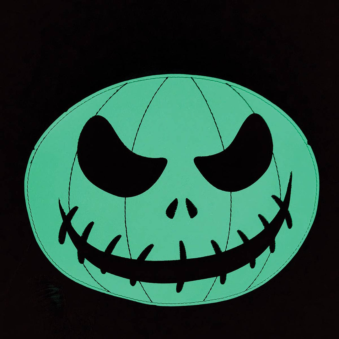 Glow in the Dark White Jack-O-Lantern Shoulder Bag