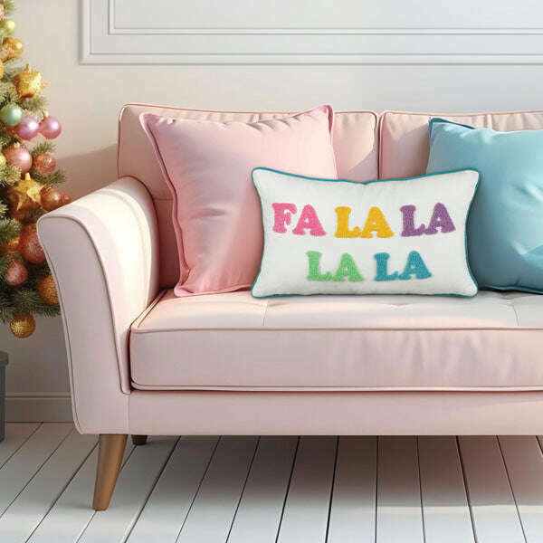 Old World Christmas Fa La La La La Rectangle Pillow