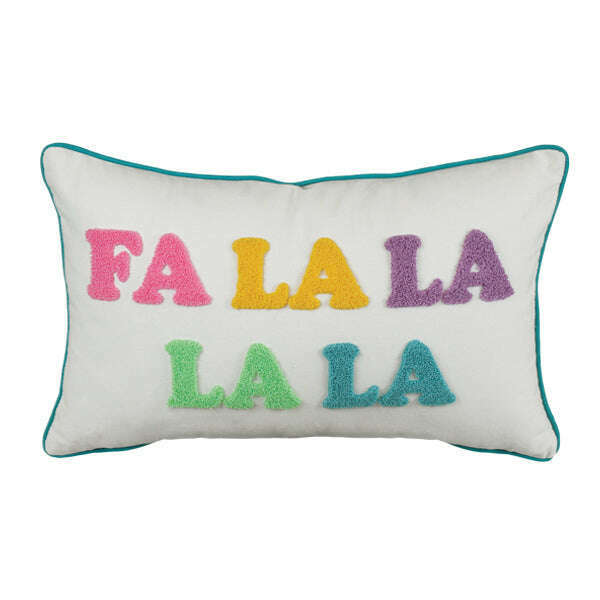 Old World Christmas Fa La La La La Rectangle Pillow