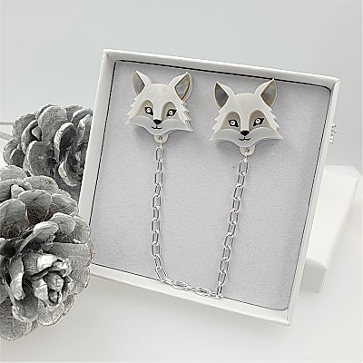 Arctic Fox Collar Clips