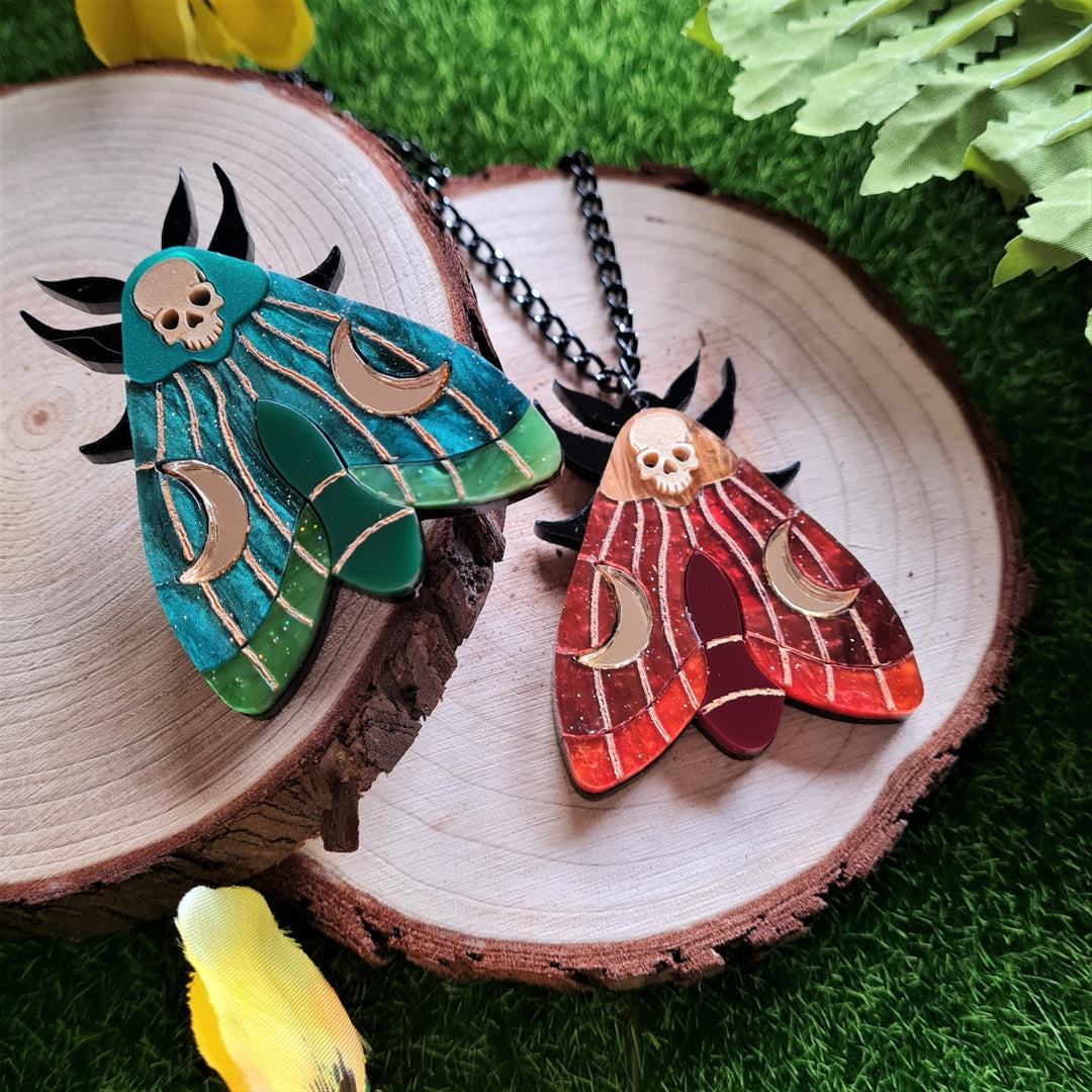 Mystic Moth Brooch or Necklace