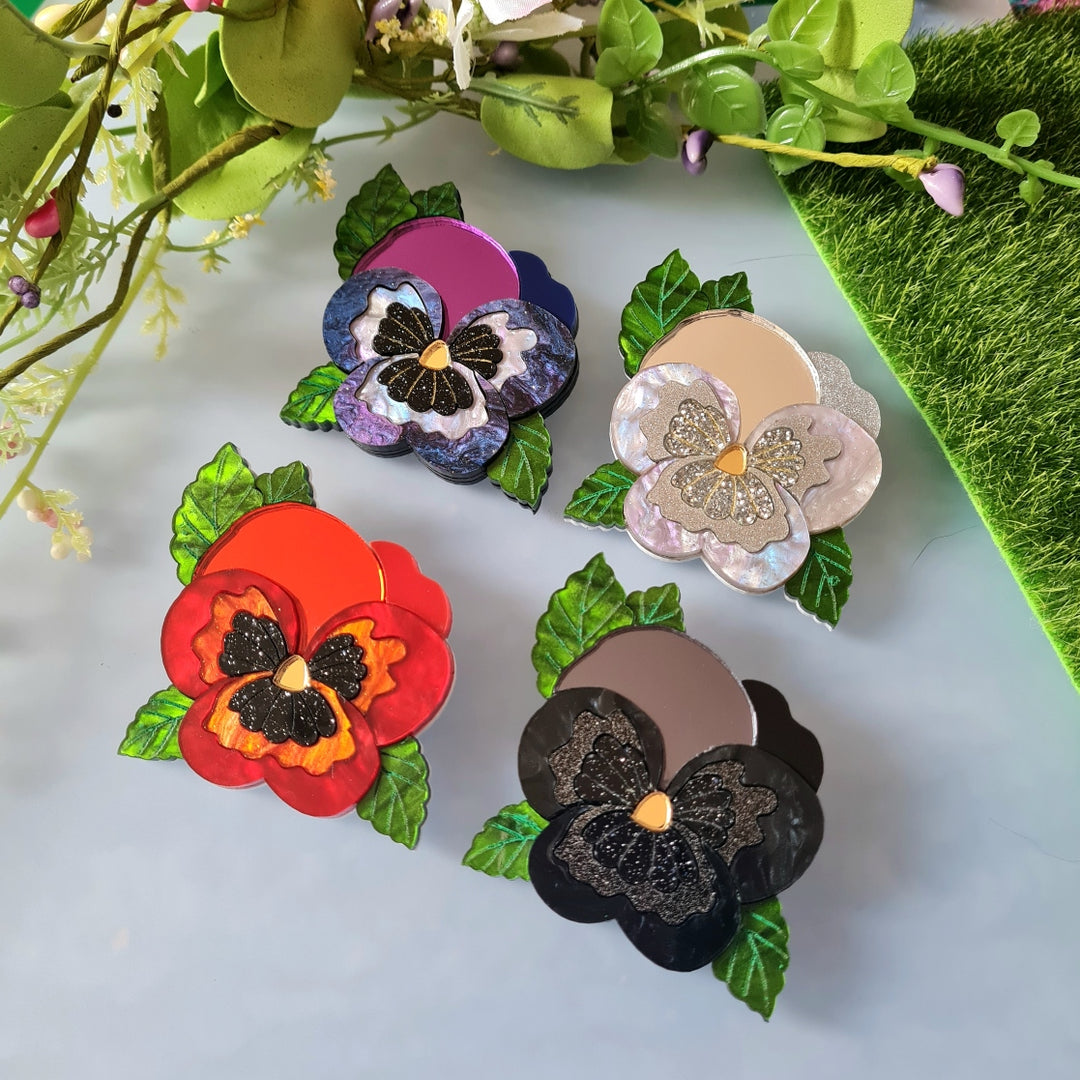 Pansy Brooch