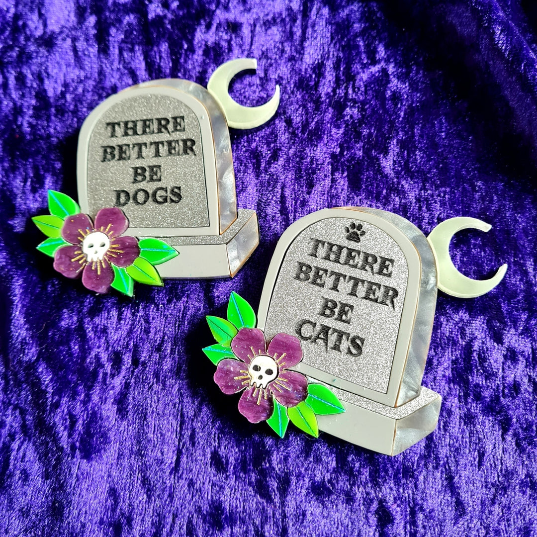 Gravestone Epitaph Brooch or Necklace