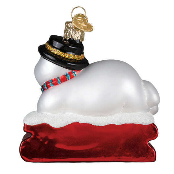 Old World Christmas 2025 Snowman Blown Glass Ornament