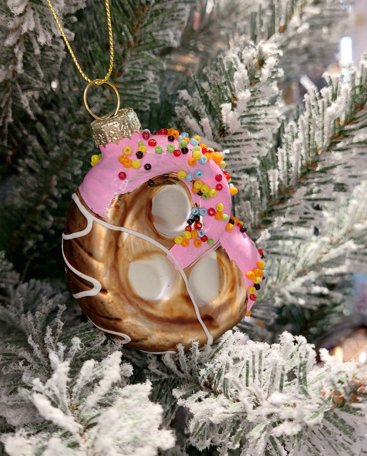 Pretzel Christmas Glass Ornament by Wizardi F07M3-30 HB-SY25071
