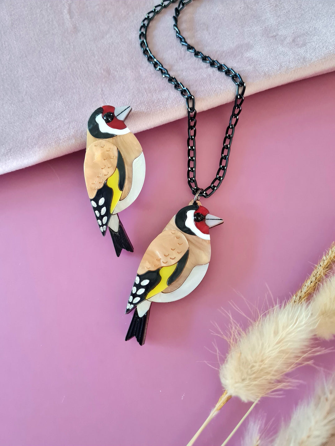 Goldfinch Pin or Pendant