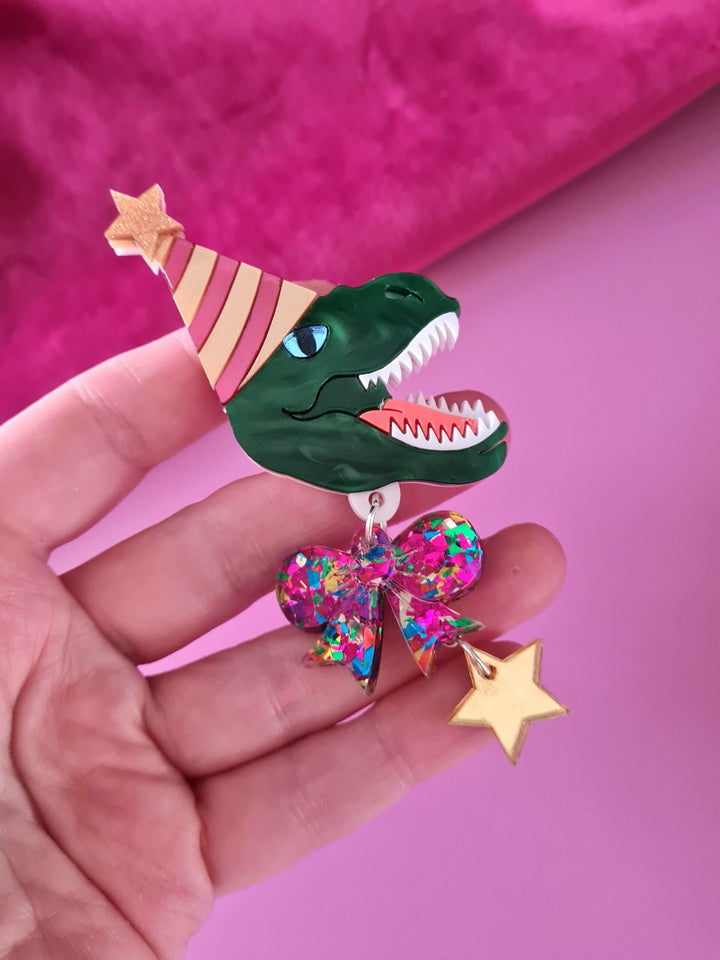 Party T-Rex Brooch or Pendant