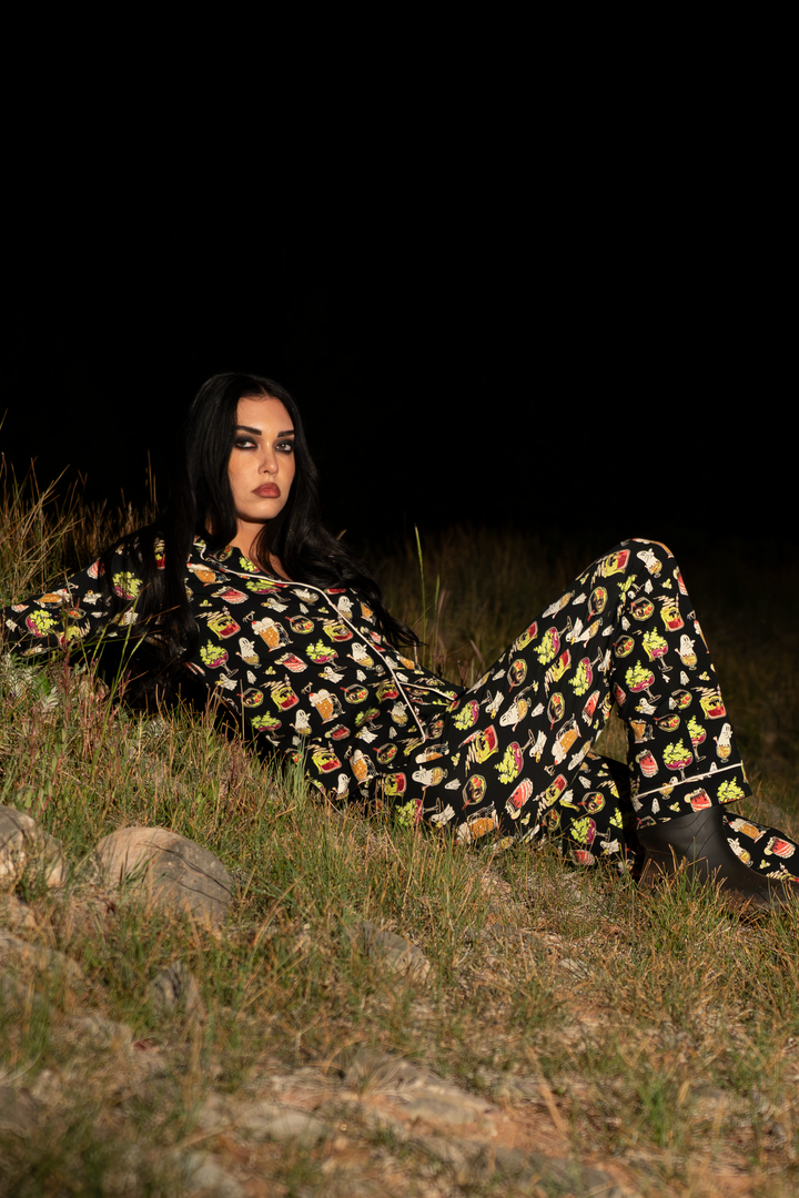 The Potions Pub | Halloween Cocktail SleepDeep™ Women’s Long Sleeve Pajama Set
