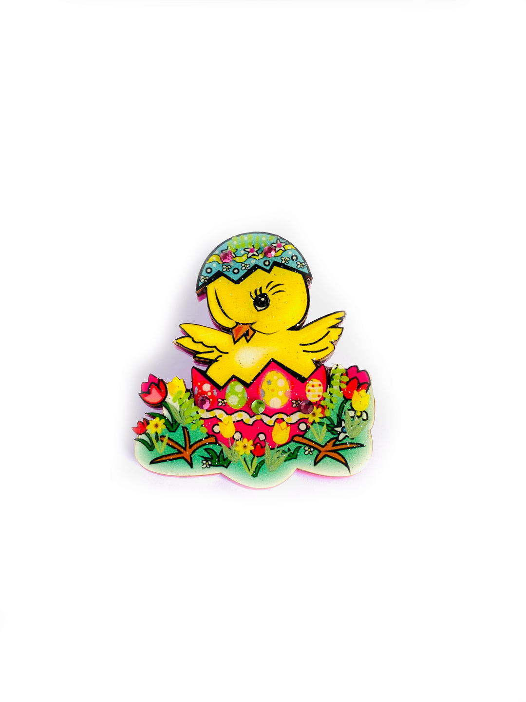 Benny the Easter Chick Brooch by Rosie Rose Parker