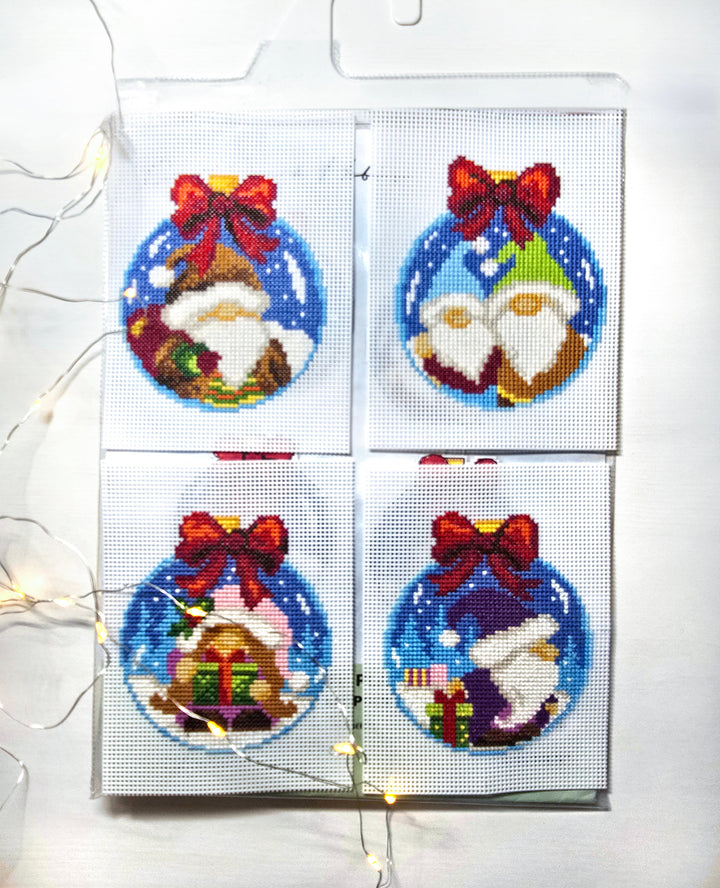 Gnomes in a Bauble 205CS Counted Cross-Stitch Kit
