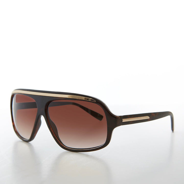 Fancy Flat Top Pilot Sunglasses - Renee