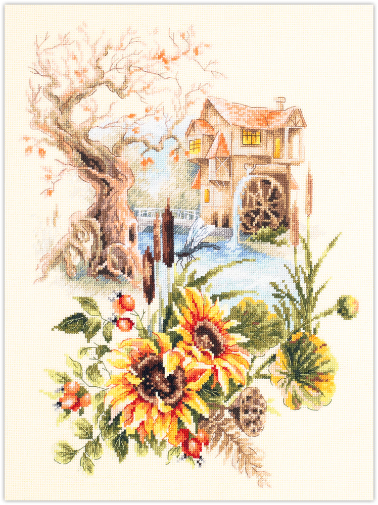 Old Watermill 210-208 Counted Cross-Stitch Kit