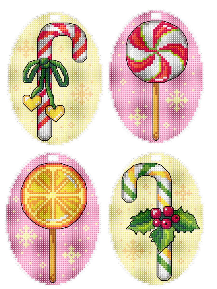Counted Cross-Stitch Kit Christmas Candy 214CS