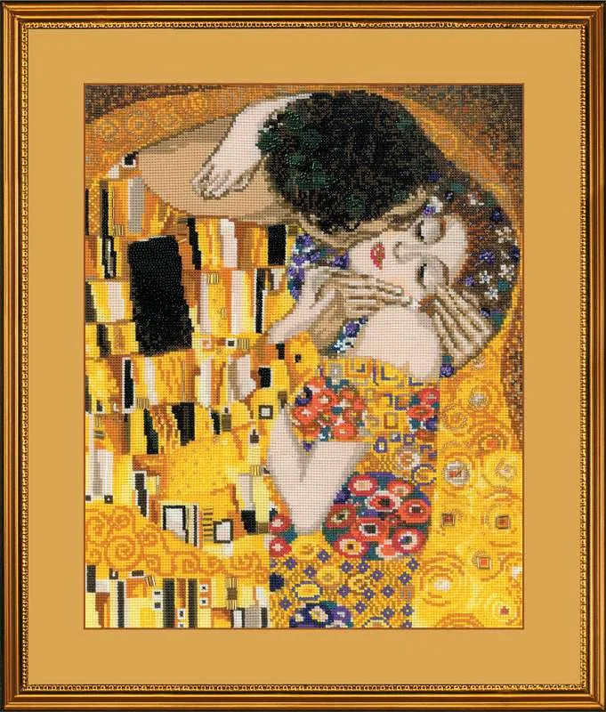The Kiss after G. Klimt's Painting R1170 Counted Cross Stitch Kit