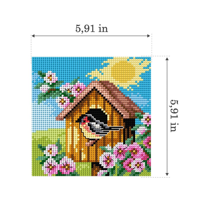 Gobelin canvas for halfstitch without yarn Four Seaseons - Spring 2303D