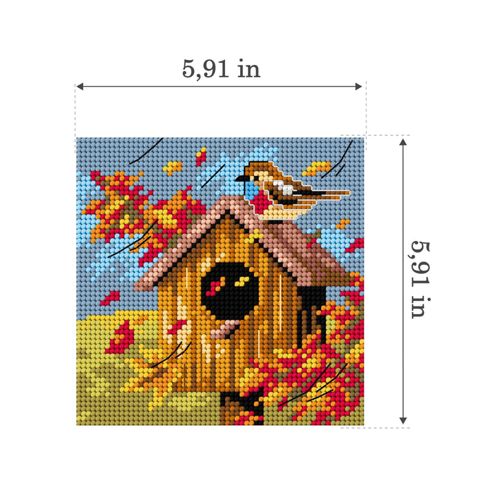 Gobelin canvas for halfstitch without yarn Four Seaseons - Autumn 2307D