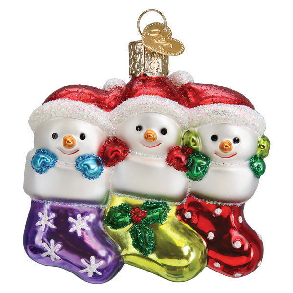 Snow Family Of 3 Ornament