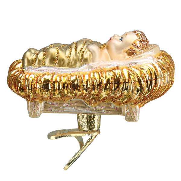 Baby Jesus In Manger Ornament