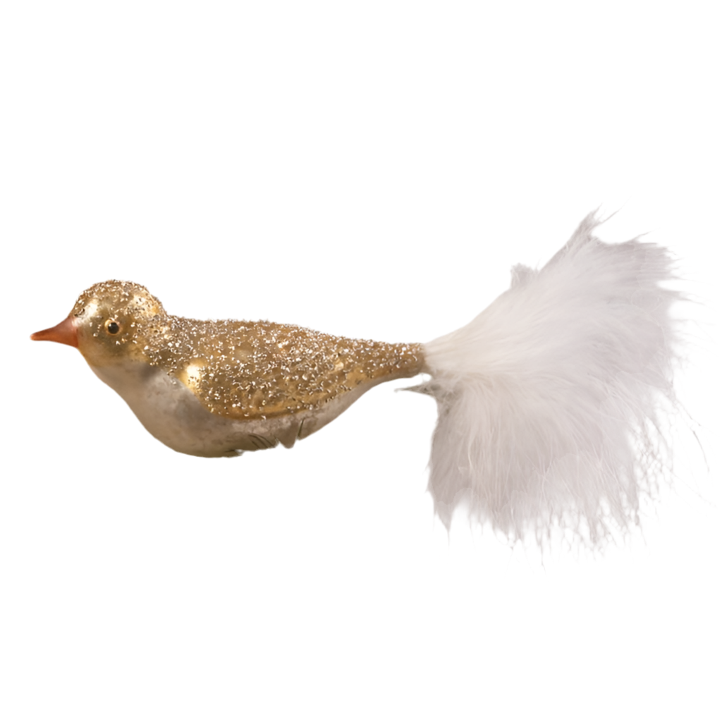 Sparkle Gold Bird Clip Ornament by Bethany Lowe Designs