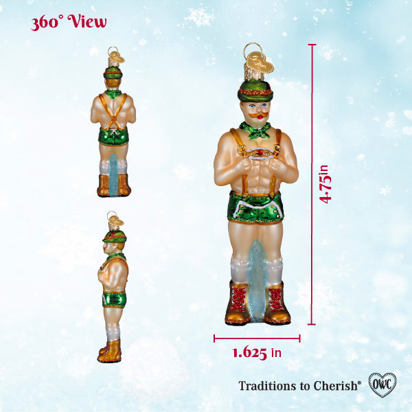 Dasher, Holly Jolly Hunk Ornament