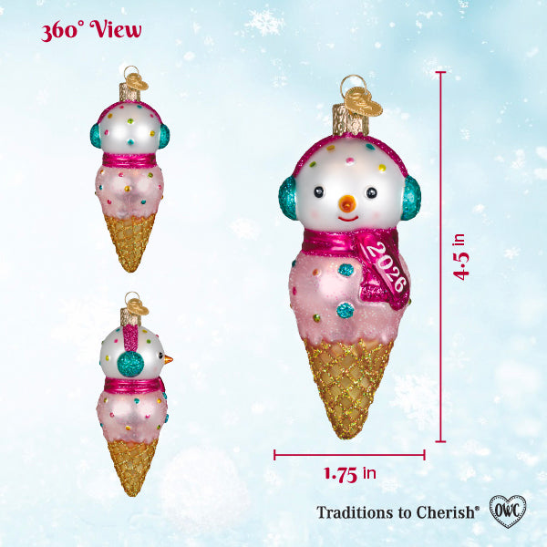 2026 Snowman Ornament