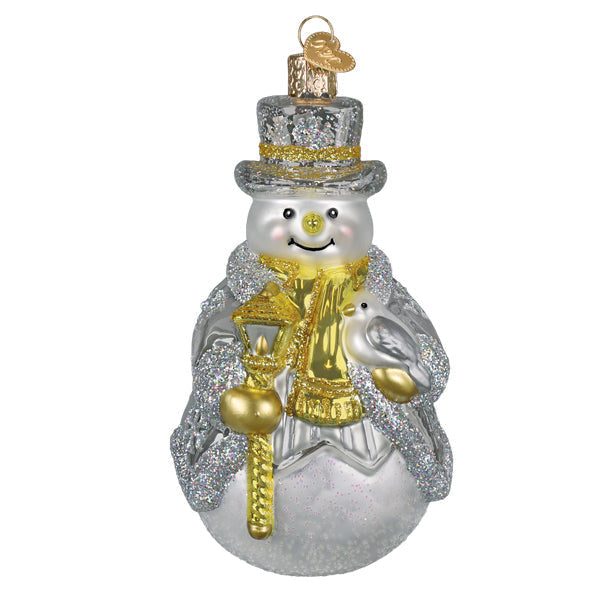Sterling Snowman Ornament