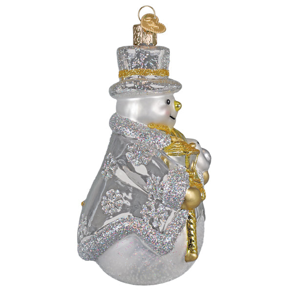 Sterling Snowman Ornament