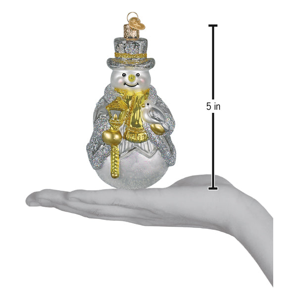 Sterling Snowman Ornament
