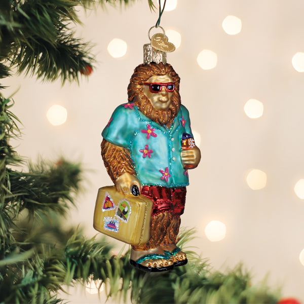 Sasquatch Gone Tropics Ornament