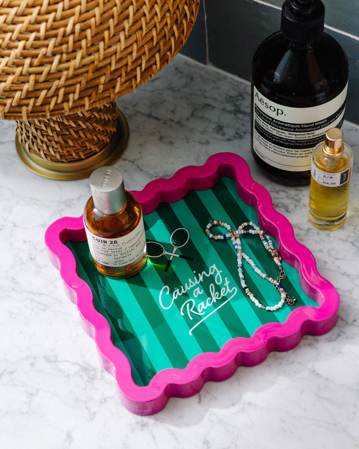 Causing a Racket Lacquer Tray