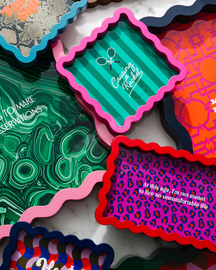 Causing a Racket Lacquer Tray