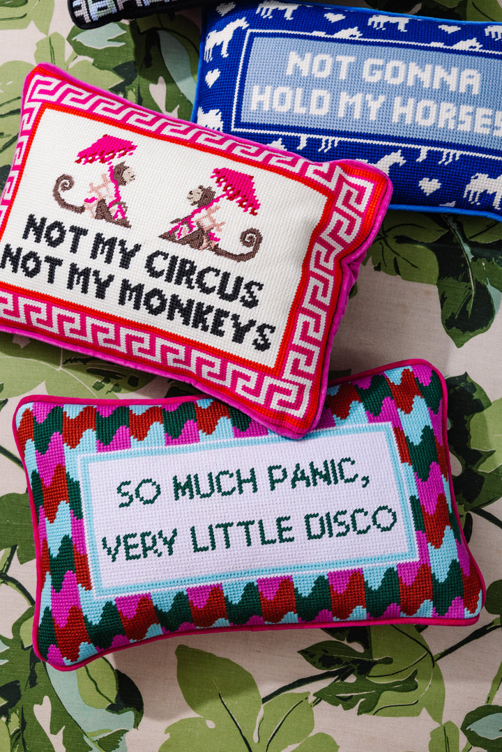 Panic at the Disco Needlepoint Pillow
