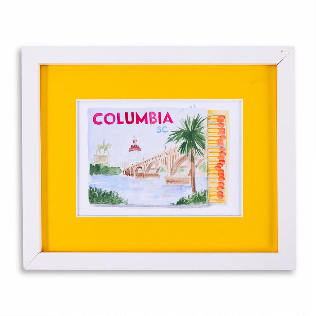 Columbia SC Matchbook Art Print