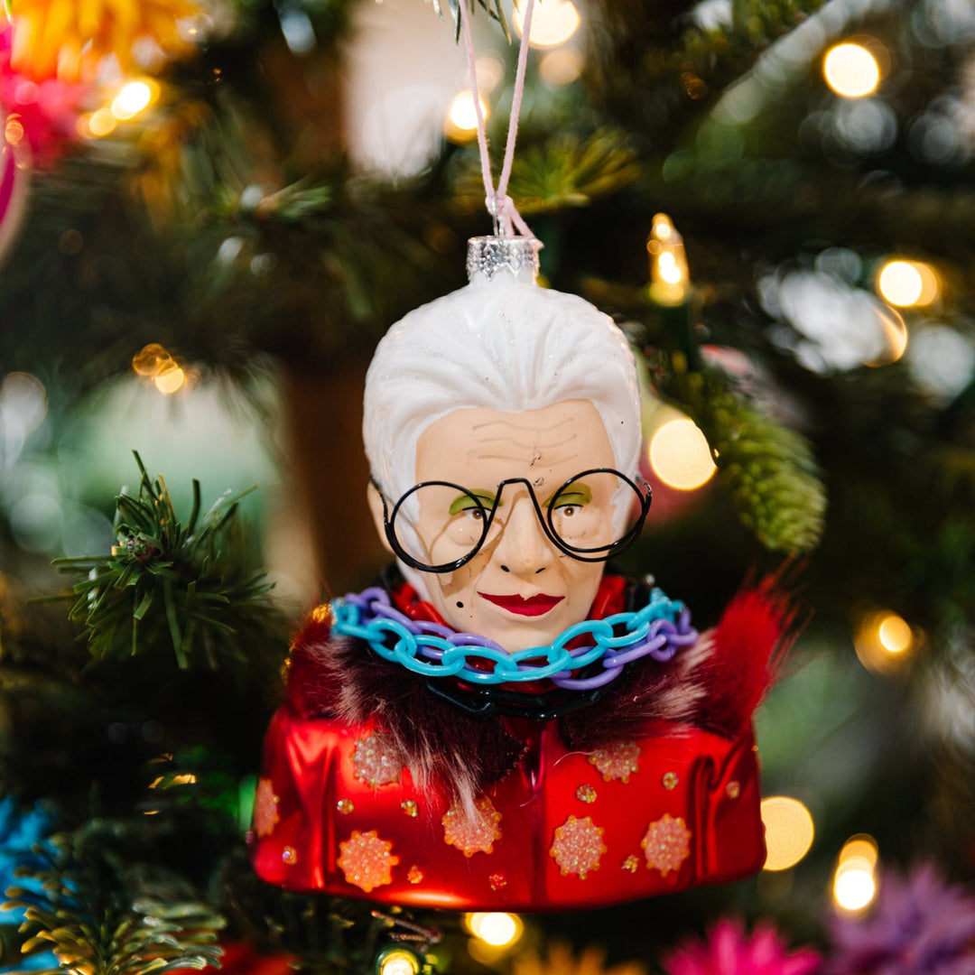 Iris Apfel Ornament