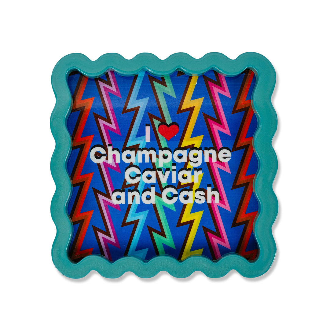 Champagne Caviar Lacquer Tray