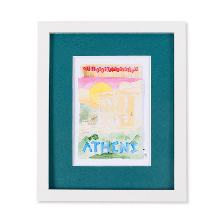 Athens Matchbook Art Print