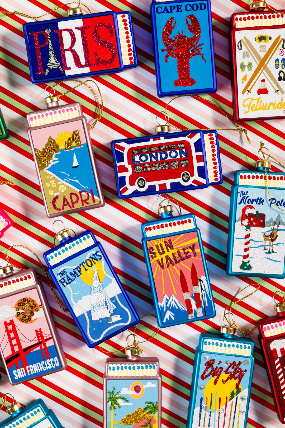 Matchbook Ornament - Capri