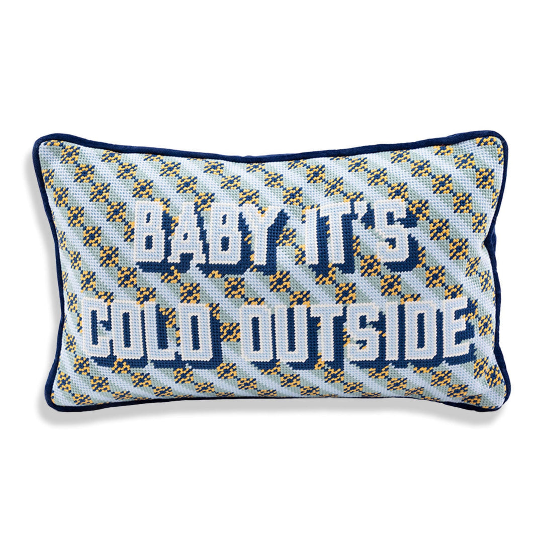 Baby It's Cold Outside Needlepoint Pillow