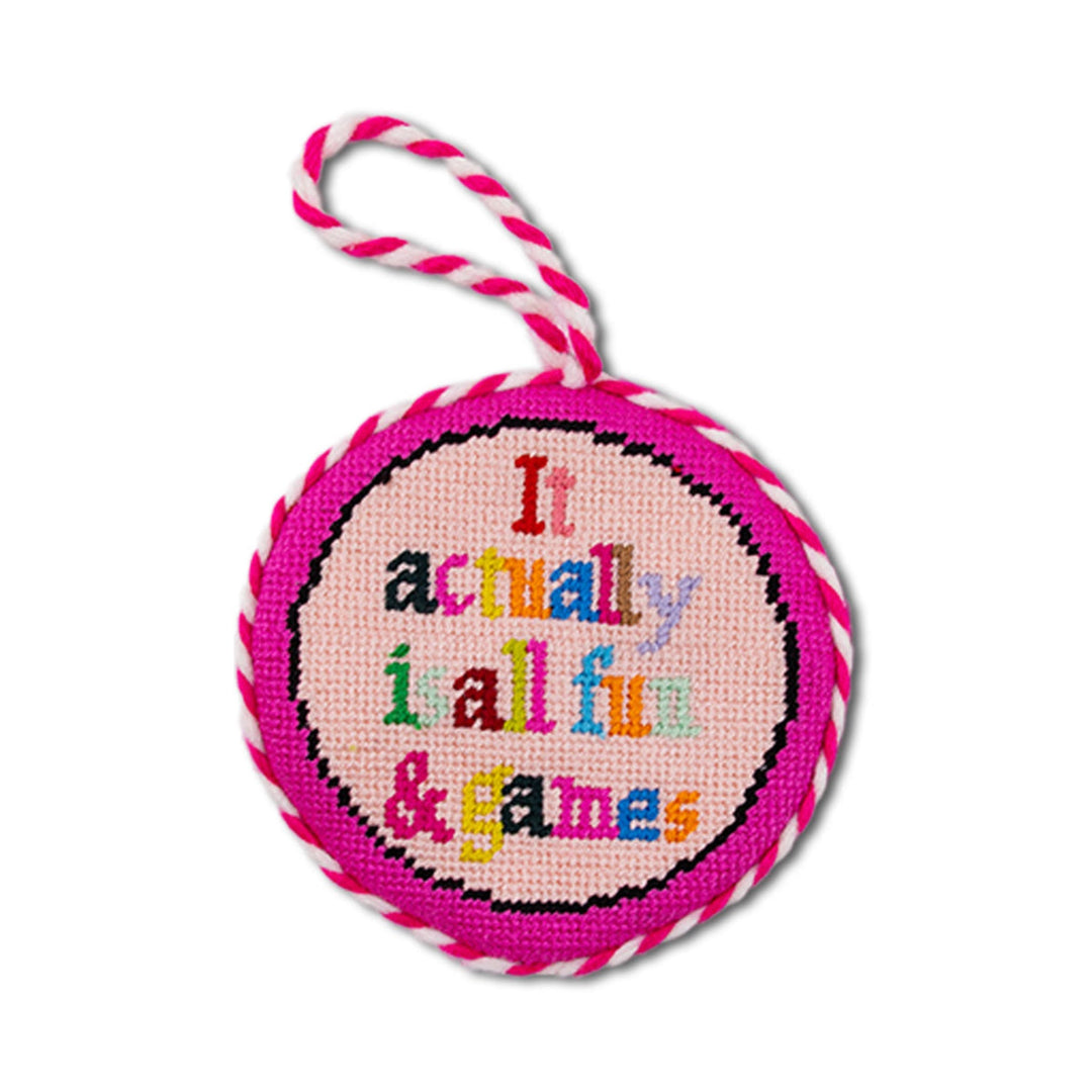 Needlepoint Ornament - Fun & Games