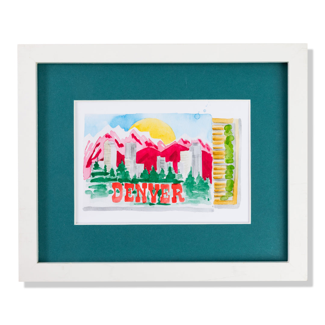 Denver Matchbook Art Print