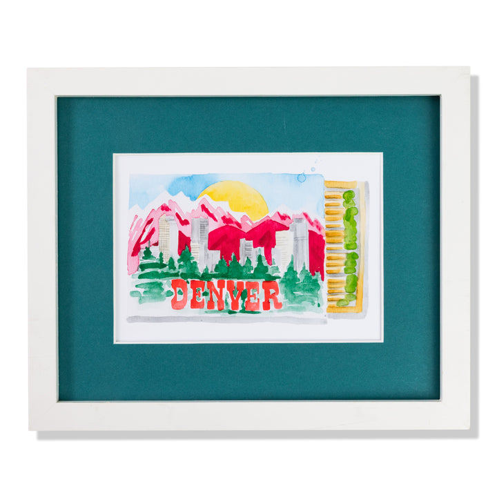 Denver Matchbook Art Print