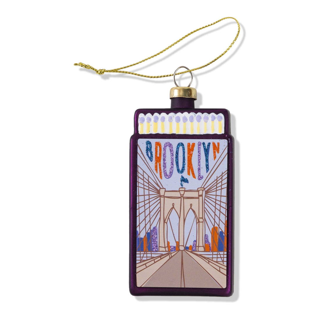 Matchbook Ornament - Brooklyn
