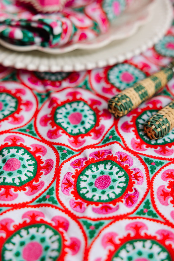 Suzani Round Tablecloth
